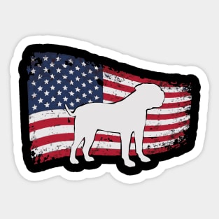 American Bulldog funny gift Shirt Sticker